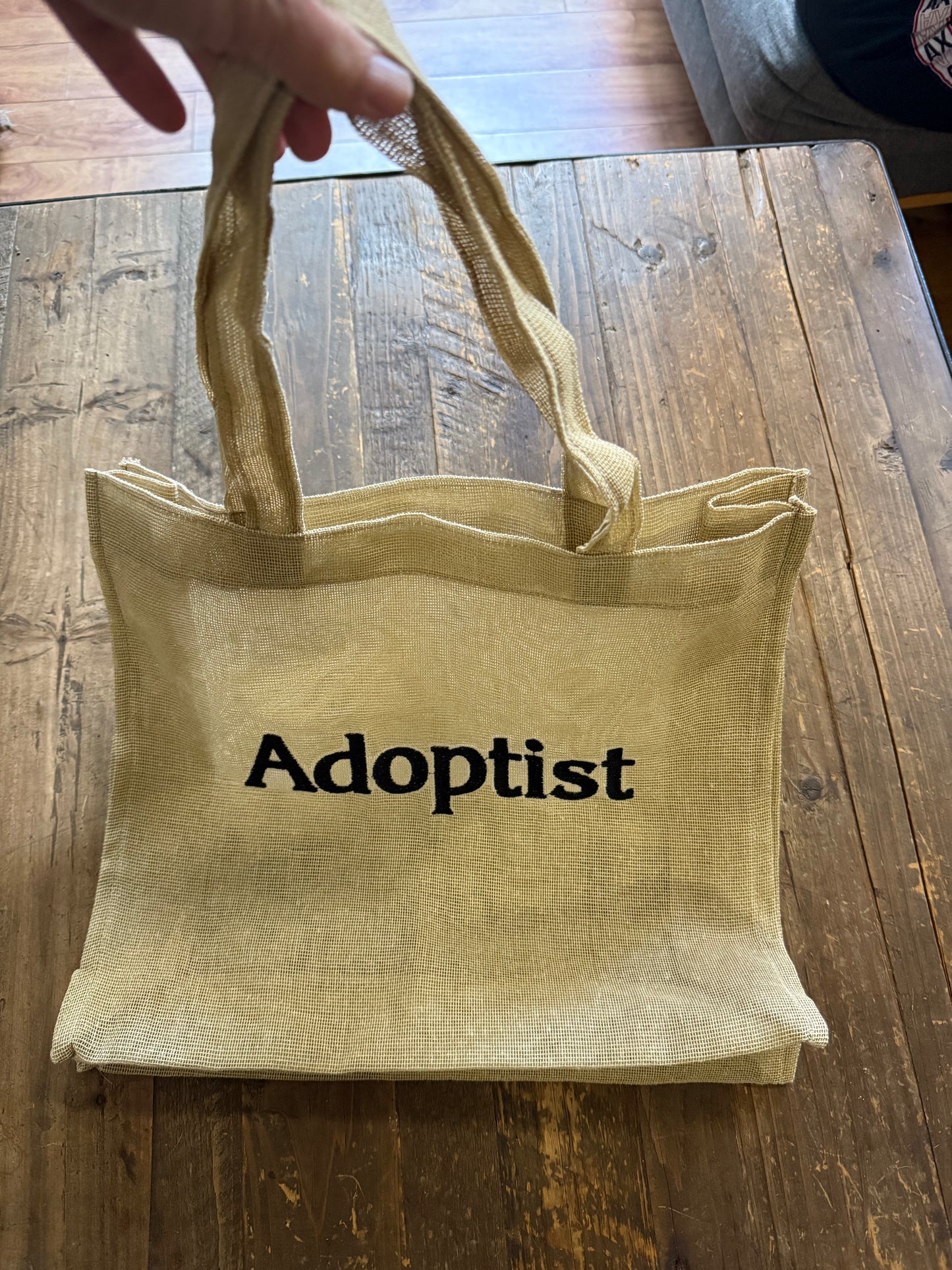 TOTE BAG DE RAFIA BORDADA GRANDE
