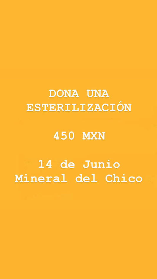 DONA UNA ESTERILIZACIÓN